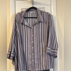 Apt 9 women’s striped blouse size 2X